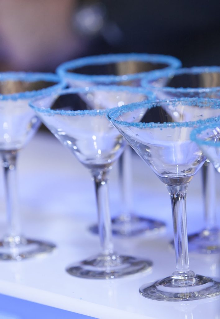 Blue Martini Glasses