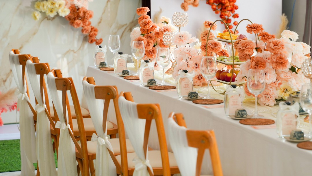 Randy Peters Catering | Custom Wedding Menu Tablescape