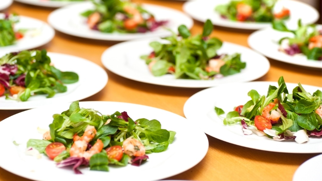 Randy Peters Catering | When to book a cater | Plated Salads at an Event